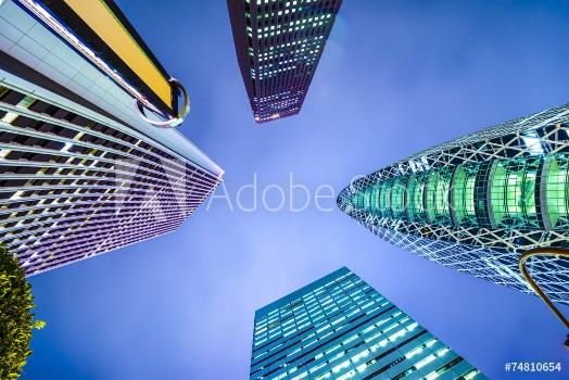 Picture of Shinjuku Tokyo Japan Financial District Cityscape